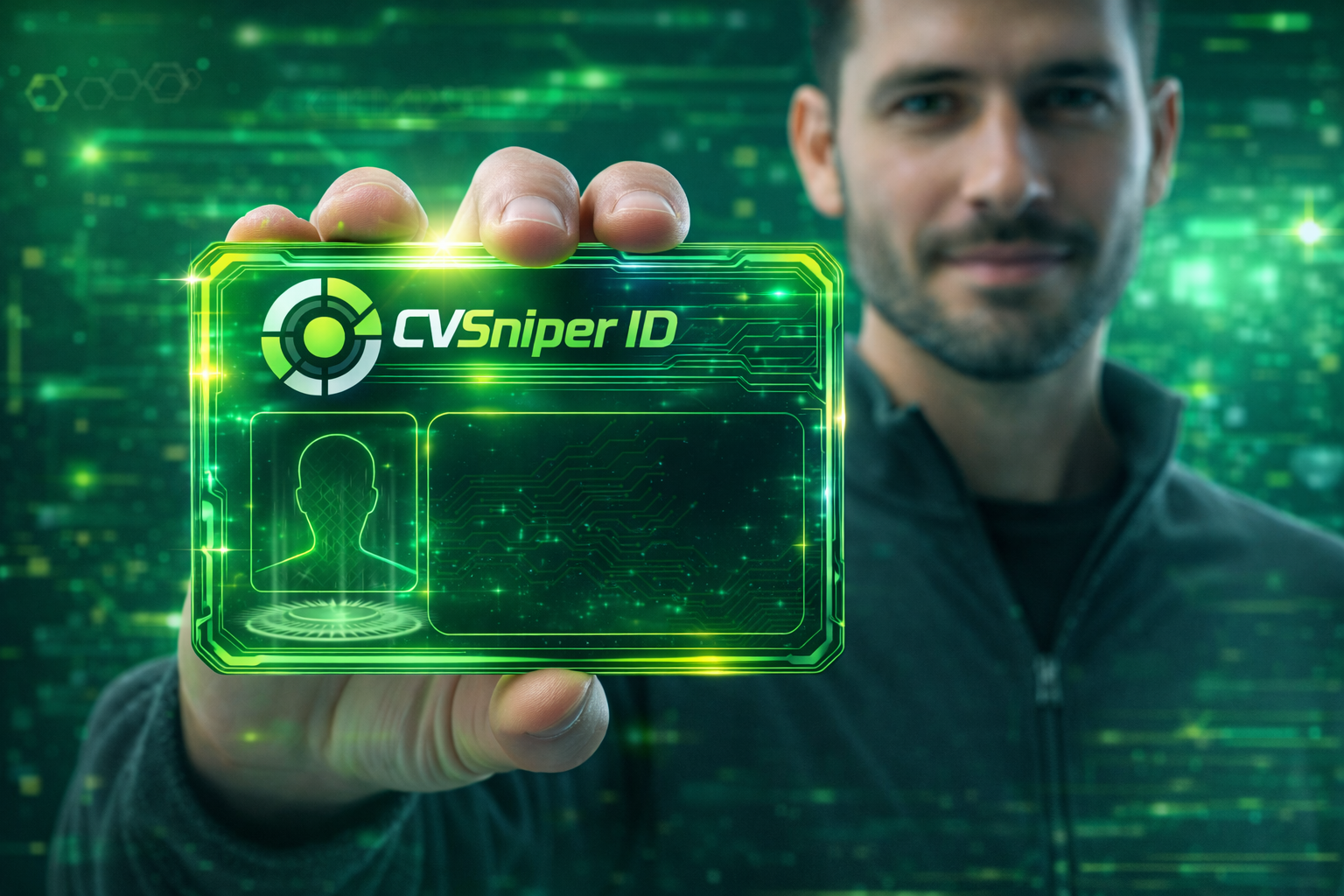 Preview of the CVSniper ID professional identity card